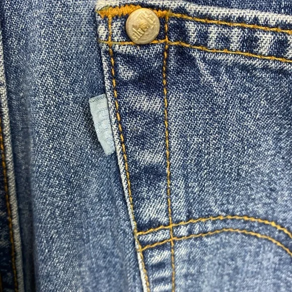 Vintage Levis Silvertab Overalls Denim Straight Loose Blue Mens Medium Carpenter